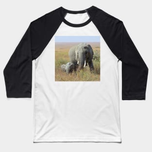 Elephants, Serengeti, Tanzania Baseball T-Shirt